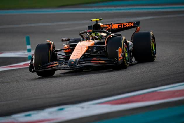 December 8, 2024, Abu Dhabi, United Arab Emirates: British driver LANDO NORRIS (McLaren F1 Team) drives during the 2024 FIA Formula 1 Abu Dhabi Grand Prix at Yas Marina Circuit in Abu Dhabi, United Arab Emirates. Abu Dhabi United Arab Emirates - ZUMAg147 20241208_fap_g147_021 Copyright: xJamesxGasperottix