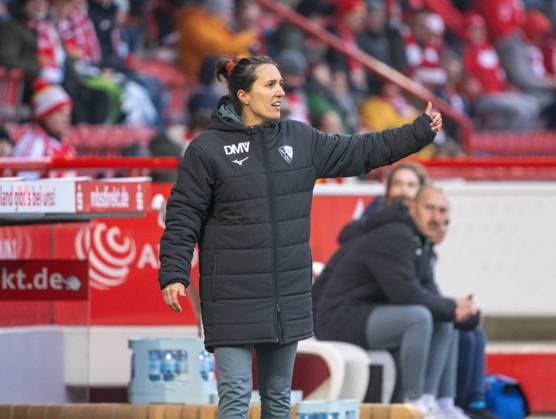 Fußball, Frauen, Saison 2024 2025, 2. Frauen-Bundesliga (12. Spieltag), 1. FC Union Berlin - VfL Bochum, Trainerin Kyra Malinowski (Bochum), 08.12. 2024, Copyright: xMatthiasxKochx