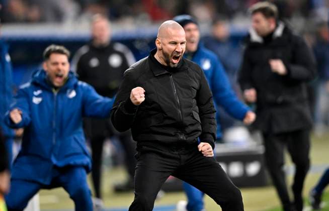 TOR zum 1:1 Tom Bischof TSG 1899 Hoffenheim (07) Torjubel von Trainer Coach Christian Ilzer TSG 1899 Hoffenheim TSG 1899 Hoffenheim vs SC Freiburg SCF 08.12.2024 DFL REGULATIONS PROHIBIT ANY USE OF PHOTOGRAPHS AS IMAGE SEQUENCES AND OR QUASI-VIDEO TSG 1899 Hoffenheim vs SC Freiburg SCF *** GOAL to 1 1 Tom Bischof TSG 1899 Hoffenheim 07 Goal celebration by coach Christian Ilzer TSG 1899 Hoffenheim TSG 1899 Hoffenheim vs SC Freiburg SCF 08 12 2024 DFL REGULATIONS PROHIBIT ANY USE OF PHOTOGRAPHS AS IMAGE SEQUENCES AND OR QUASI VIDEO TSG 1899 Hoffenheim vs SC Freiburg SCF