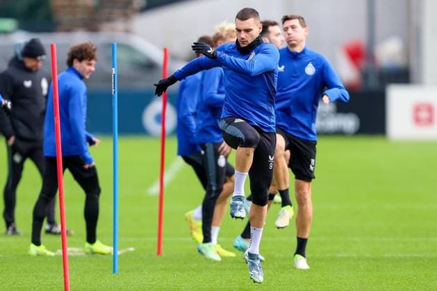 Club Brugge v Sporting CP - UEFA Champions League Media Activities 09 12 2024 WESTKAPELLE, BELGIUM - DECEMBER 09 : Jutgla Ferran forward of Club Brugge pictured during a training session ahead of the UEFA Champions League 2024 25 League Phase MD6 match between Club Brugge and Sporting CP on December 9, 2024 in Westkapelle, Belgium, 09 12 2024  Copyright: xTomasxSiskx