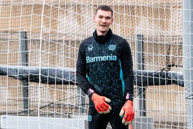 UEFA Champions League: Abschlusstraining Bayer 04 Leverkusen; 09.12.2024 Matej Kovar (Bayer 04 Leverkusen, 17) UEFA Champions League: Abschlusstraining Bayer 04 Leverkusen vor dem Spiel gegen Inter Mailand, Leverkusen, BayArena am 09.12.2024 Copyright: xBEAUTIFULxSPORTS Wunderlx