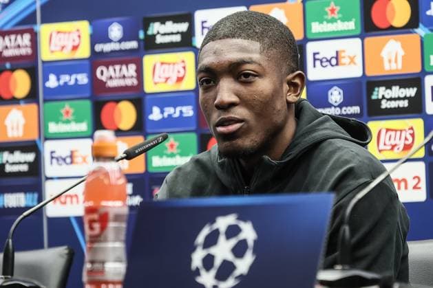 Club s Joel Ordonez pictured during a press conference, PK, Pressekonferenz of Belgian Club Brugge KV, Monday 09 December 2024 in Brugge. Tomorrow, they will play against Portuguese club Sporting CP, on the sixth day of the UEFA Champions League league phase. BRUNOxFAHY  x107762272x