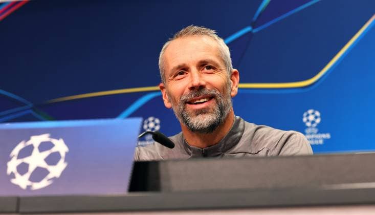 RB Leipzig - Pressekonferenz Champions League Leipzig, 09.12.2024, Red Bull Arena, Fussball, UEFA Champions League, Matchday-1, RB LEIPZIG vs. ASTON VILLA FC am 10 12 2024 , Pressekonferenz RB Leipzig am Vortag der Partie , Im Bild: Trainer Marco Rose (RB Leipzig) ,
