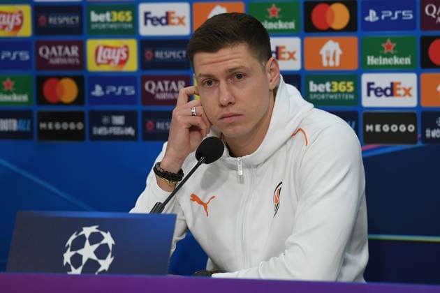 Fußball Champions League internationale Pressekonferenz Schachtar Donezk am 09.12.2024 in der Arena AufSchalke in Gelsenkirchen Mykola Matviyenko ( Donezk )