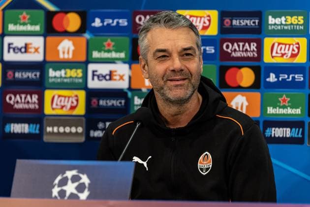 Pressekonferenz, FC Shakhtar Donetsk, 09.12.2024 Marino Pusic (FC Shakhtar Donetsk, Cheftrainer) Pressekonferenz, FC Shakhtar Donetsk, 09.12.2024 UEFA Champions League: FC Shakhtar Donetsk - FC Bayern München; Arena AufSchalke, Gelsenkirchen; Copyright: xBEAUTIFULxSPORTS Buriakovx