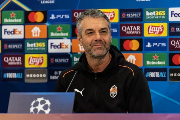 Pressekonferenz, FC Shakhtar Donetsk, 09.12.2024 Marino Pusic (FC Shakhtar Donetsk, Cheftrainer) Pressekonferenz, FC Shakhtar Donetsk, 09.12.2024 UEFA Champions League: FC Shakhtar Donetsk - FC Bayern München; Arena AufSchalke, Gelsenkirchen; Copyright: xBEAUTIFULxSPORTS Buriakovx