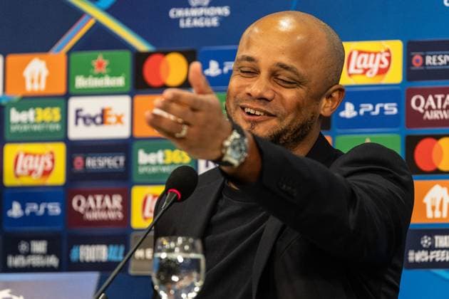 Sport Bilder des Tages Pressekonferenz, FC Bayern München, 09.12.2024 Vincent Kompany (FC Bayern München, Cheftrainer) Pressekonferenz, FC Bayern München, 09.12.2024 UEFA Champions League: FC Shakhtar Donetsk - FC Bayern München; Arena AufSchalke, Gelsenkirchen; Copyright: xBEAUTIFULxSPORTS Buriakovx