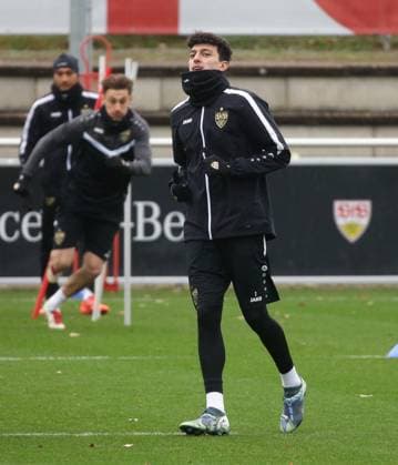 Stuttgart , Fußball Training VfB Stuttgart , Ameen al-Dakhil