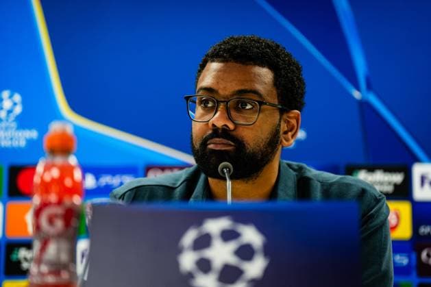 Champions League 2024-2025: press conference, PK, Pressekonferenz of Feyenoord Rotterdam - Spokesman Samuel Sanches of Feyenoord during the press conference of Feyenoord in preparation of the Champions League duel against AC Sparta Prague at Stadion Feijenoord De Kuip on 10 December 2024 in Rotterdam, The Netherlands. Copyright: xYannickxVerhoevenx