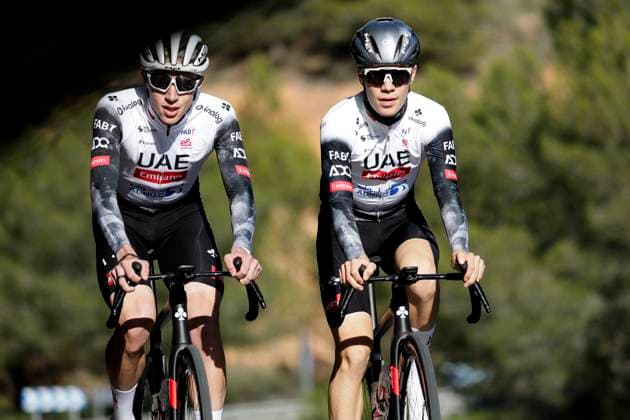 Tadej Pogacar Rides In Pre-season Tadej Pogacar is at the UAE Emirates Cycling Team pre-season training camp in Benidorm, Spain, on December 10, 2024. Benidorm Spain  Copyright: xJosexMiguelxFernandezx originalFilename:fernandezdevelascosanz-uaeemira241210_npdsY.jpg