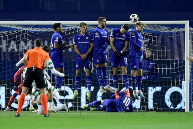 GNK Dinamo v Celtic FC - UEFA Champions League 2024 25 League Phase MD6 ZAGREB, CROATIA - DECEMBER 10: Nicolas Kuhn of Celtic takes a free kick during UEFA Champions League League Phase MD6 match between Dinamo Zagreb and Celtic at Stadion Maksimir on December 10, 2024 in Zagreb, Croatia.  SanjinxStrukic PIXSELL