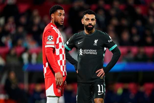 ESP: Girona FC v Liverpool FC. UEFA Champions League match. Date 6 Mohamed Salah of Liverpool FC during the UEFA Champions League match, date 6, between Girona FC and Liverpool FC played at Montilivi Stadium on December 10 2024 in Barcelona Spain. kpng Copyright: xSergioxRuizx xImagox PS_241210_GIR_LIV_021