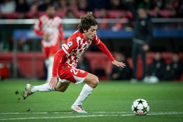 CALCIO - UEFA Champions League - Girona vs Liverpool Bryan Gil (Girona FC) seen during a UEFA Champions League match between Girona FC and Liverpool FC at Estadi MunicPhoto by IPA ABACAPRESS.COMl de Montilivi in Girona, Girona, Spain, on December 10 2024. Photo by Felipe Mondino Girona Spain  Copyright: xIPAxSport ABACAx