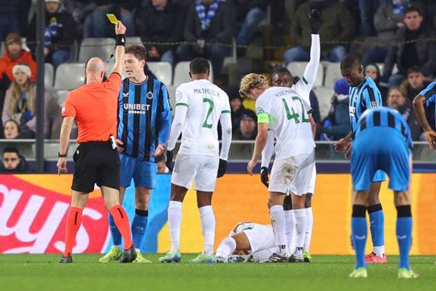 Club Brugge v Sporting CP - UEFA Champions League BRUGGE, BELGIUM - DECEMBER 10 : referee Taylor Anthony (ENG) during the UEFA Champions League 2024 25 League Phase MD6 match between Club Brugge and Sporting CP on December 10, 2024 in Brugge, Belgium, 10 12 2024 Brugge Belgium  Copyright: xTomasxSiskx