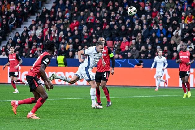 10.12.2024, Fussball, Champions League, 6. Spieltag, Saison 2024 2025, Bayer 04 Leverkusen - Inter Mailand, Torchance Davide Frattesi (Inter Mailand) (m) xRHR-FOTO TKx Copyright: RHR-FOTOx RHR-FOTO TK
