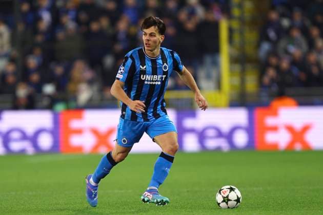 Club Brugge v Sporting CP - UEFA Champions League BRUGGE, BELGIUM - DECEMBER 10 : Jashari Ardon midfielder of Club Brugge during the UEFA Champions League 2024 25 League Phase MD6 match between Club Brugge and Sporting CP on December 10, 2024 in Brugge, Belgium, 10 12 2024 Brugge Belgium  Copyright: xTomasxSiskx