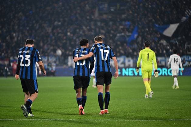 Atalanta BC v Real Madrid C.F. - UEFA Champions League 2024 25 League Phase MD6 Charles De Ketelaere of Atalanta BC celebrates after a goal during the UEFA Champions League League Stage match, phase MD6, between Atalanta BC and Real Madrid CF in Bergamo, Italy, on December 10, 2024, at Gewiss Stadium Bergamo Italy  Copyright: xTizianoxBallabiox originalFilename:ballabio-atalanta241210_npm8j.jpg