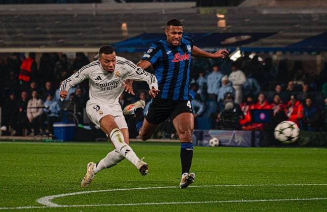 December 10, 2024, Bergamo, Milan, Italy: UEFA Champions League soccer match Atalanta BC vs Real Madrid CF,2024-25 game at Gewiss Stadium in Bergamo (BG), Italy Kylian Mbappe 900 Cordon Press  900 CordonxPress LOF - Champions League: Atalanta vs Real Madrid