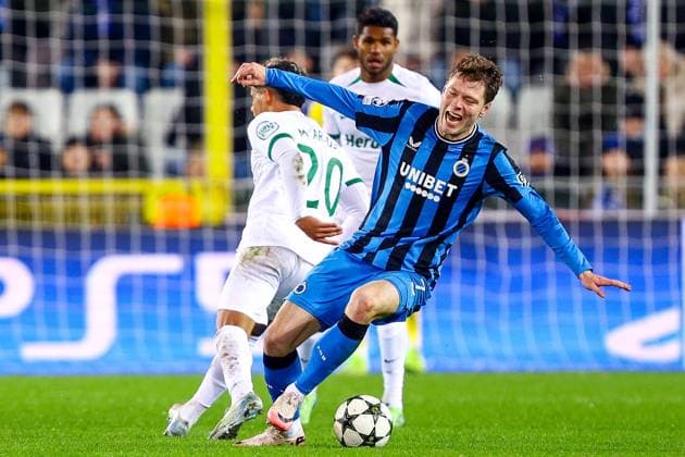 Club Brugge v Sporting CP - UEFA Champions League BRUGGE, BELGIUM - DECEMBER 10 : Skov Olsen Andreas forward of Club Brugge during the UEFA Champions League 2024 25 League Phase MD6 match between Club Brugge and Sporting CP on December 10, 2024 in Brugge, Belgium, 10 12 2024  Copyright: xTomasxSiskx