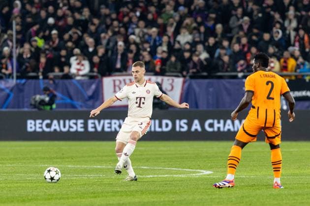 UEFA Champions League: FC Shakhtar Donetsk - FC Bayern München; 10.12.2024 Joshua Kimmich (FC Bayern München, 6) UEFA Champions League: FC Shakhtar Donetsk - FC Bayern München; Arena AufSchalke, Gelsenkirchen; 10.12.2024 Copyright: xBEAUTIFULxSPORTS Buriakovx