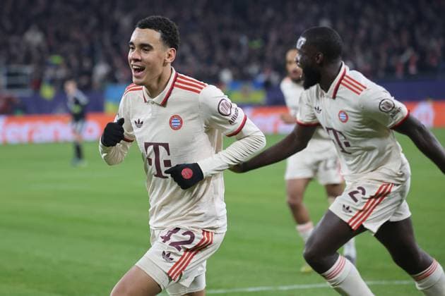 Jamal Musiala (Muenchen 42) GER, Shakhtar Donezk - FC Bayern Muenchen, Fussball, Champions-League, 6. Spieltag, Saison 2024 2025, 10.12.2024 GER, Shakhtar Donezk - FC Bayern Muenchen, Fussball, Champions-League, 6. Spieltag, Saison 2024 2025, 10.12.2024 Gelsenkirchen Copyright: xEibner-Pressefoto JoergxNiebergax EP_JNL
