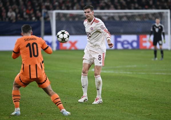 Leon Goretzka (Bayern Muenchen) 10.12.2024, Fussball UEFA Champions League 2024 25, 6. Spieltag in Gelsenkirchen, Schachtar Donezk - FC Bayern München 1:5 Gelsenkirchen Veltins Arena Nordrhein Westfalen Deutschland