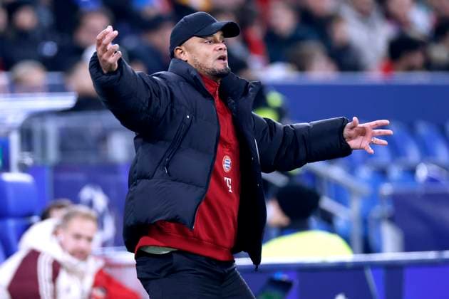 KOMPANY Vincent Trainer Team FC Bayern Muenchen UEFA Champions League Saison 2024 - 2025 Spiel FC Donetsk - FC Bayern Muenchen 1 : 5 am 10.12.2024 in Gelsenkirchen DFL REGULATIONS PROHIBIT ANY USE OF PHOTOGRAPHS as IMAGE SEQUENCES and or QUASI-VIDEO Copyright: xLacixPerenyix