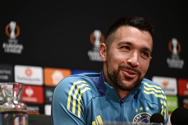 AMSTERDAM - Ajax coach Francesco Farioli during the press conference, PK, Pressekonferenz prior to the Europa League match against SS Lazio Roma at the Johan Cruijff ArenA on Dec. 11, 2024 in Amsterdam, Netherlands. ANP OLAF CRACK UEFA Europa League 2024 25 xVIxANPxSportx xxANPxIVx 515456930 originalFilename: 515456930.jpg