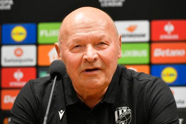 Head coach of Viktoria Plzen Miroslav Koubek speaks during the press conference, PK, Pressekonferenz prior to Football Europa League 6th round match: Viktoria Plzen vs Manchester United, ManU in Pilsen, Czech Republic, December 11, 2024. (CTKxPhoto MiroslavxChaloupka) CTKPhotoP2024121105154  CTKPhotoP2024121105154