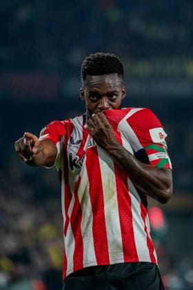 776199425 Inaki Williams of Athletic Club celebrates his teams first goal during the match. Fenerbahce and Athletic Club faced each other in the UEFA Europa League 2024 25 League Phase MD6, the match took place at Sukru Saracoglu Stadium on December 11, 2024 Istanbul Istanbul Turkey Copyright: xYagizxGurtugx