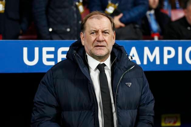 December 11, 2024, Madrid, Madrid, SPAIN: Vladimir Weiss, head coach of Slovan Bratislava, looks on during the UEFA Champions League 2024 25 League Phase MD6 match between Atletico de Madrid and SK Slovan Bratislava at Riyadh Air Metropolitano stadium on December 11, 2024 in Madrid, Spain. Madrid SPAIN - ZUMAa181 20241211_zaa_a181_004 Copyright: xIrinaxR.xHipolitox