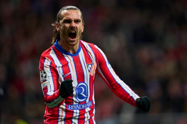 ESP: Atletico de Madrid v Slovan Bratislava. UEFA Champions League match. Date 6 Antoine Griezmann of Atletico de Madrid celebrates after scoring the 2-0 during the UEFA Champions League match, date 6, between Atletico de Madrid and Slovan Bratislava played at Riyadh Air Metropolitano Stadium on December 11, 2024 in Madrid Spain. kpng Copyright: xCesarxCebollax xPRESSINPHOTOx PS_241211_ATM_SLO_013