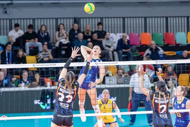 Britt Herbots (Savino Del Bene Scandicci) during Savino del Bene Scandicci vs Allianz MTV Stuttgart, CEV Champions League Women volleyball match in Firenze , Italy, December 11 2024  Copyright: xSaraxEsposito IPAxSportx xipa-agency.netx xx IPA_52320478 IPA_Agency_IPA52320478