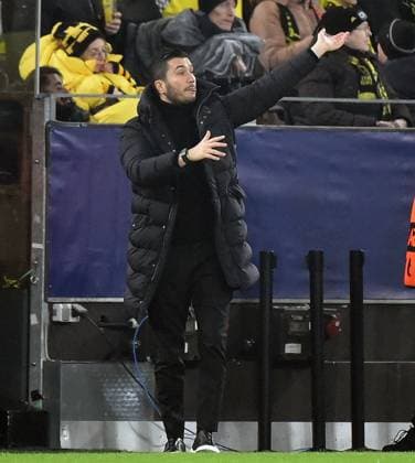 11.12.2024, xhbx, Fussball UEFA Champions League, Borussia Dortmund - FC Barcelona, Barca emspor, v.l. Trainer Nuri Sahin (Borussia Dortmund) (DFL DFB REGULATIONS PROHIBIT ANY USE OF PHOTOGRAPHS as IMAGE SEQUENCES and or QUASI-VIDEO) Dortmund