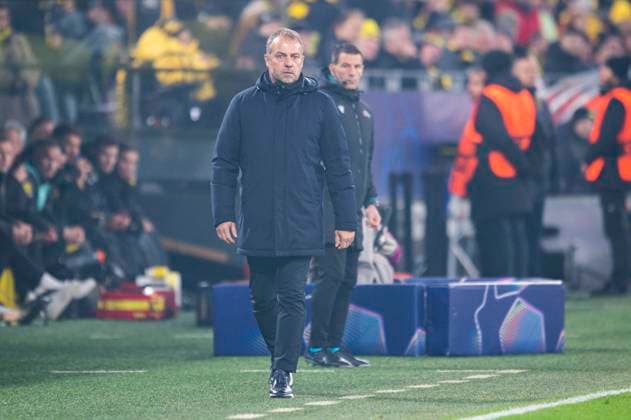 11.12.2024 - Fußball, 2024 2025, UEFA Champions League, 6. Spieltag, Borussia Dortmund - FC Barcelona, Barca Hansi Flick (Trainer - Barcelona) Dortmund Nordrhein-Westfalen Deutschland Signal Iduna Park
