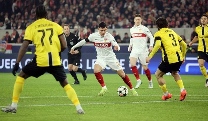 11.12.24 VfB Stuttgart - Young Boys Bern Deutschland, Stuttgart, 11.12.2024, Fussball, UEFA Champions League, VfB Stuttgart - Young Boys Bern: Fabian Rieder (VfB Stuttgart).
