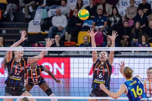 VOLLEY - Champions League Women - Savino del Bene Scandicci vs Allianz MTV Stuttgart Stautz Antonia (Allianz Mtv Stuttgart) during Savino del Bene Scandicci vs Allianz MTV Stuttgart, CEV Champions League Women volleyball match in Firenze , Italy, December 11 2024 Firenze Italy  Copyright: xIPAxSport ABACAx