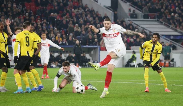 11.12.2024, Deutschland, Stuttgart, Fußball Champions League, VfB Stuttgart vs. Young Boys Bern, Jeff Chabot ( VfB )