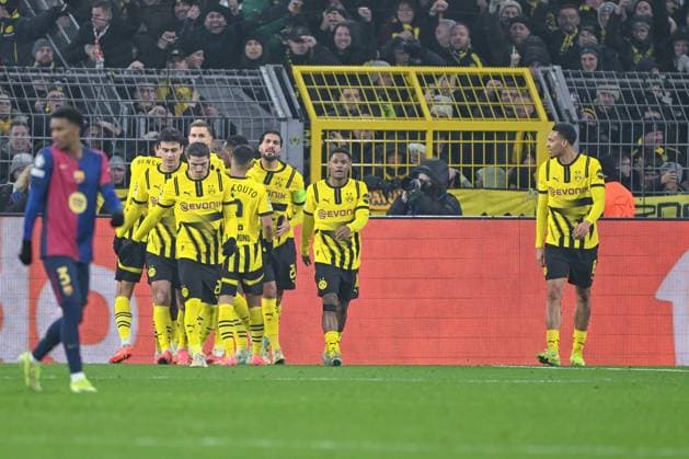 11.12.2024, Fussball, Champions League, 6. Spieltag, Saison 2024 2025, Borussia Dortmund - FC Barcelona, Barca Serhou Guirassy (Borussia Dortmund) freut sich über das Tor zum 1:1 mit der Mannschaft, xRHR-FOTO TKx Copyright: RHR-FOTOx RHR-FOTO TK