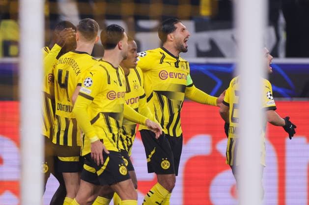 11.12.2024, UEFA Champions League, 6. Spieltag, Borussia Dortmund - FC Barcelona, Barca Die Spieler des BVB bejubeln das Tor zum 1:1 durch Serhou Guirassy (Borussia Dortmund), Dortmund Signal Iduna Park NRW Deutschland xRHR-FOTO DEx Copyright: DennisxEwert RHR-FOTOx RHR-FOTO DE