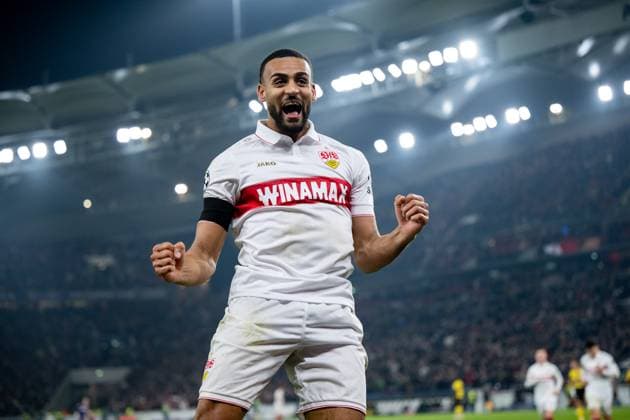 Josha Vagnoman (VfB Stuttgart, 04) jubelt ueber das Tor zum 4:1, GER, VfB Stuttgart vs. BSC Young Boys Bern, Fussball, Herren, UEFA Champions League, 6. Spieltag, Spielzeit 2024 2025, 11.12.2024 GER, VfB Stuttgart vs. BSC Young Boys Bern, Fussball, Herren, UEFA Champions League, 6. Spieltag, Spielzeit 2024 2025, 11.12.2024 Stuttgart Copyright: xEibner-Pressefoto Memmlerx EP_MMR
