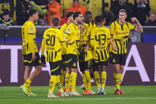 11.12.2024, UEFA Champions League, 6. Spieltag, Borussia Dortmund - FC Barcelona, Barca Die Spieler des BVB bejubeln das Tor zum 2:2 durch Serhou Guirassy (Borussia Dortmund), Dortmund Signal Iduna Park NRW Deutschland xRHR-FOTO DEx Copyright: DennisxEwert RHR-FOTOx RHR-FOTO DE