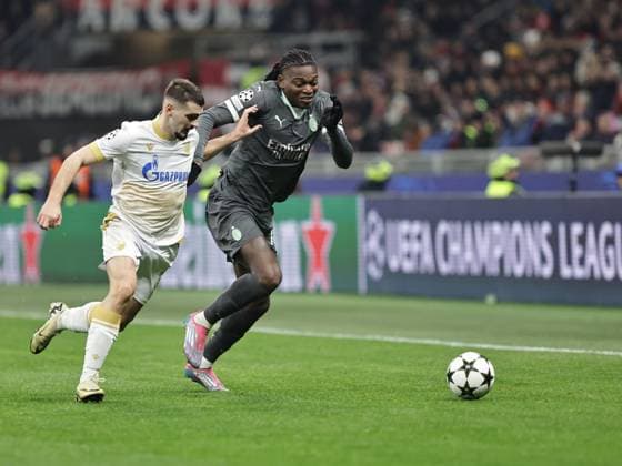 AC Milan v FK Crvena Zvezda - UEFA Champions League 2024 25 League Phase MD6 Rafael Leao participates in the Champions League 2024-2025 match between Milan and Stella Rossa Belgrado in Milano, Italy, on December 11, 2024 Milano ITA Italy  Copyright: xLorisxRosellix originalFilename:roselli-milanvst241211_npbug.jpg