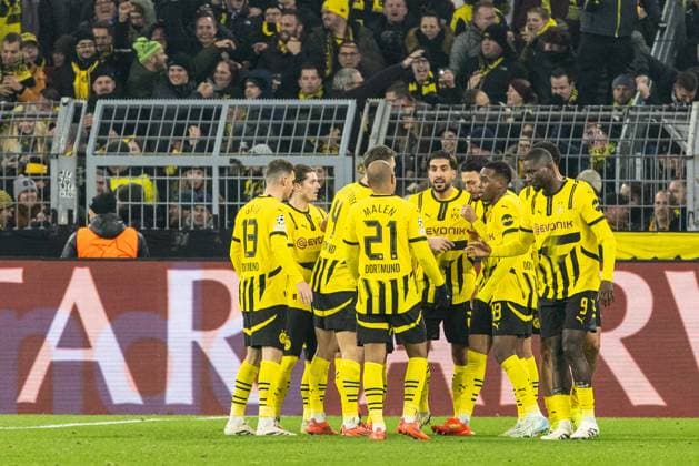UEFA Champions League: Borussia Dortmund - Barcelona; 11.12.2024 Jubel zum ausgleich 2:2, durch Serhou Guirassy (Borussia Dortmund, 9) UEFA Champions League: Borussia Dortmund - Barcelona; Signal Iduna Park, Dortmund; 11.12.2024 Copyright: xBEAUTIFULxSPORTS Buriakovx