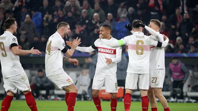 11.12.24 VfB Stuttgart - Young Boys Bern Deutschland, Stuttgart, 11.12.2024, Fussball, UEFA Champions League, VfB Stuttgart - Young Boys Bern: Enzo Millot (VfB Stuttgart); Jubel Tor 2:1 Millot.