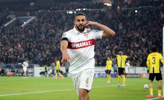 11.12.24 VfB Stuttgart - Young Boys Bern Deutschland, Stuttgart, 11.12.2024, Fussball, UEFA Champions League, VfB Stuttgart - Young Boys Bern: Josha Vagnoman (VfB Stuttgart); Jubel Tor 4:1 Vagnoman.