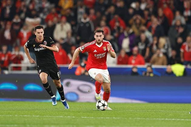 Orkun Kokcu (Benfica), DECEMBER 11, 2024 - Football Soccer : UEFA Champions League League phase match day 6 between SL Benfica 0-0 Bologna FC 1909 at the Estadio do SL Benfica in Lisbon, Portugal. Noxthirdxpartyxsales  (275941812)
