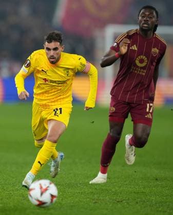 Braga s Ricardo Horta during the UEFA Europa League single group between Roma and SC Braga at the Olympic Stadium in Rome, Italy - Thursday 12 December 2024 - Soccer  Copyright: xAlfredoxFalcone LaPressex