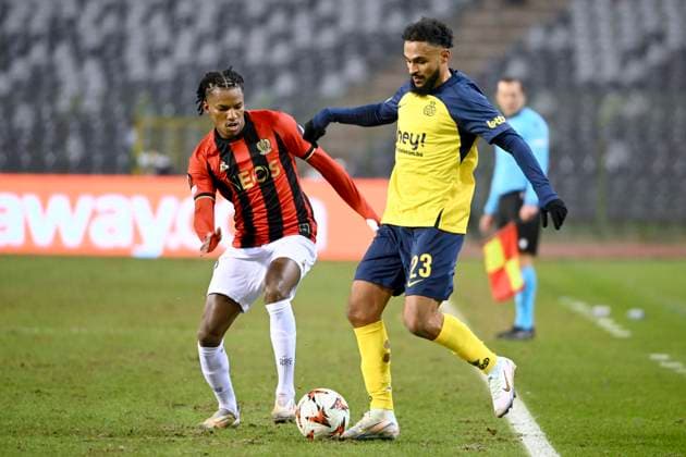 Royale Union Saint-Gilloise v Nice - UEFA Europa League BRUSSELS, BELGIUM - DECEMBER 12 : Boufal Sofiane midfielder of Royale Union Saint-Gilloise during the UEFA Europa League 2024 25 League Phase MD6 match between Royale Union Saint-Gilloise and Nice on December 12, 2024 in Brussels, Belgium, 12 12 2024 Brussels Belgium  Copyright: xVincentxKalutx