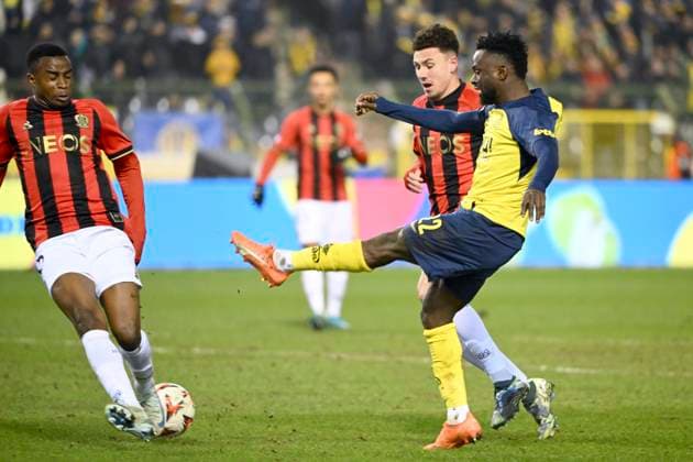 Royale Union Saint-Gilloise v Nice - UEFA Europa League BRUSSELS, BELGIUM - DECEMBER 12 : Niang Ousseynou midfielder of Royale Union Saint-Gilloise during the UEFA Europa League 2024 25 League Phase MD6 match between Royale Union Saint-Gilloise and Nice on December 12, 2024 in Brussels, Belgium, 12 12 2024 Brussels Belgium  Copyright: xVincentxKalutx